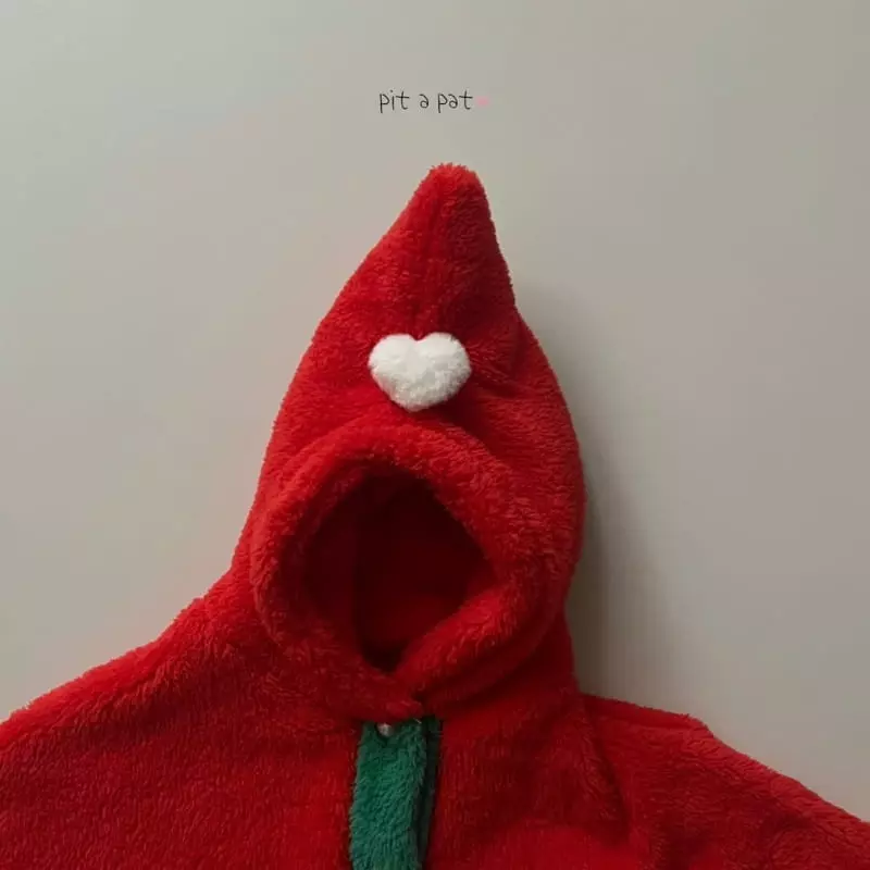 Pitapat - Korean Baby Fashion - #babyboutique - Christmas Cape - 4