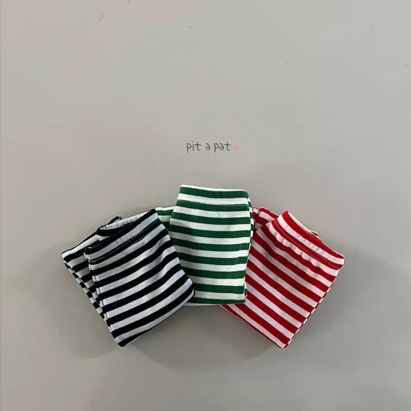 Pitapat - Korean Baby Fashion - #babyclothing - Bbosong Stripes Foot Leggings - 8