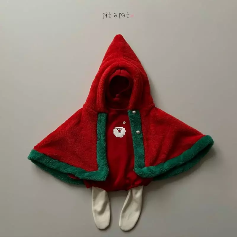 Pitapat - Korean Baby Fashion - #babyclothing - Christmas Cape - 5