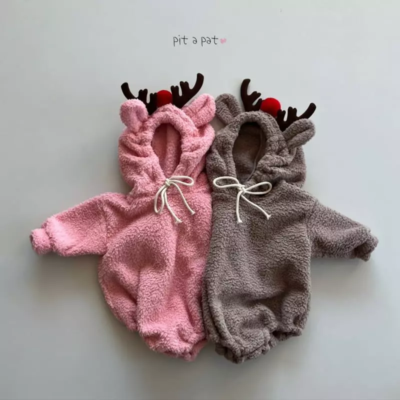 Pitapat - Korean Baby Fashion - #babyclothing - Rudolf Bhoody Bodysuit - 2