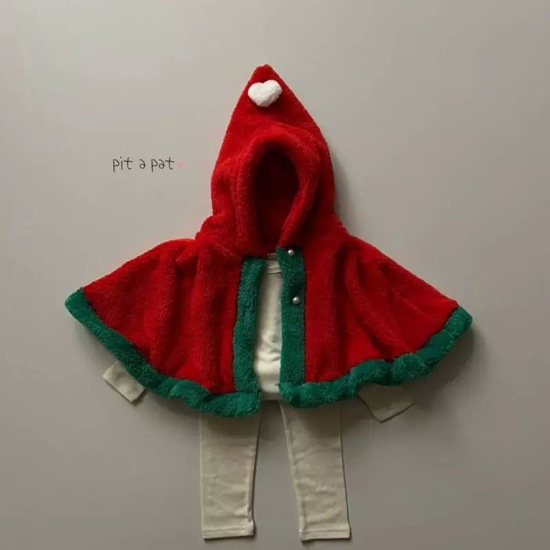 Pitapat - Korean Baby Fashion - #babyfever - Christmas Cape - 7