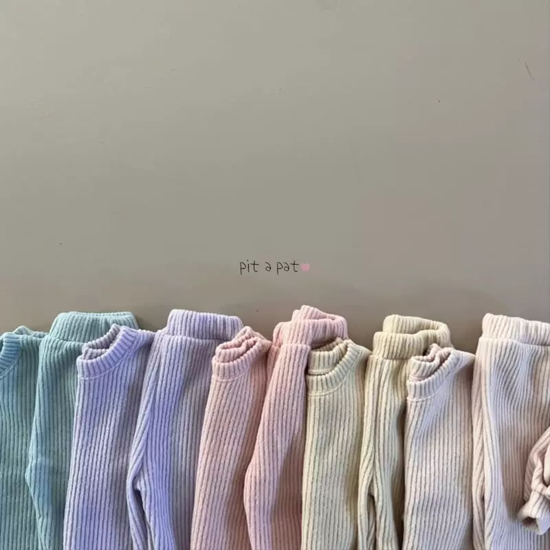 Pitapat - Korean Baby Fashion - #babyfever - Cloud Knit Top Bottom Set - 4