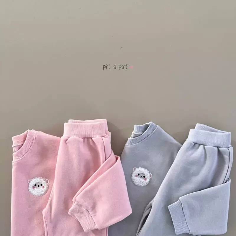 Pitapat - Korean Baby Fashion - #babylifestyle - Baby Fleece Top Bottom Set - 2