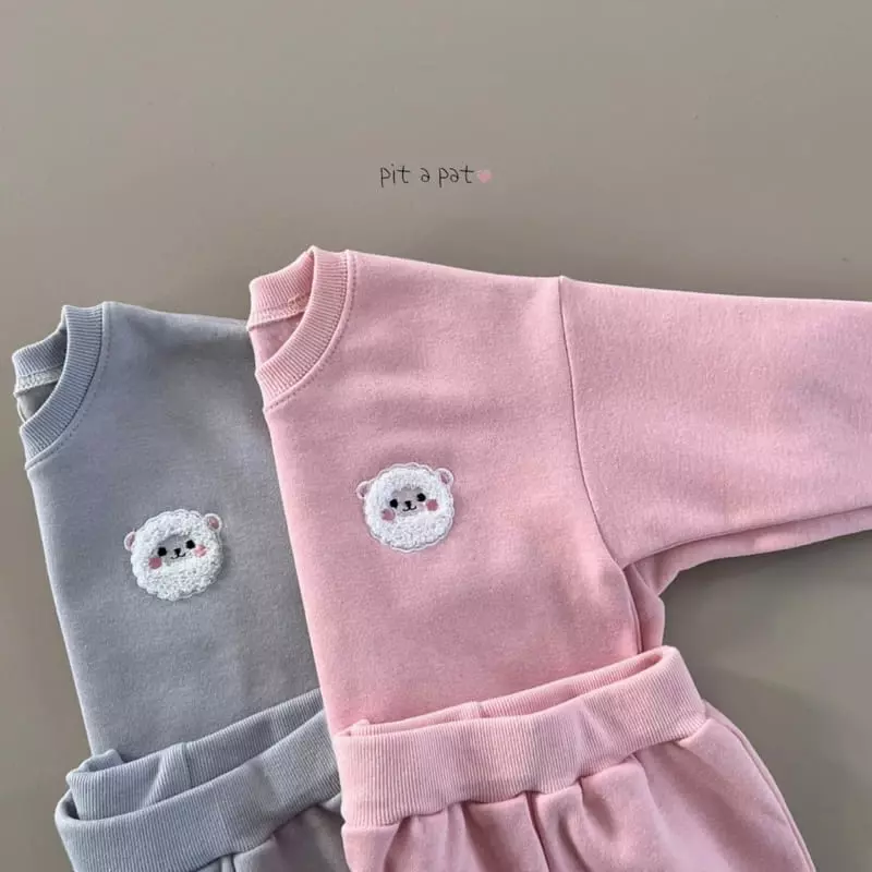 Pitapat - Korean Baby Fashion - #babyoninstagram - Baby Fleece Top Bottom Set - 3