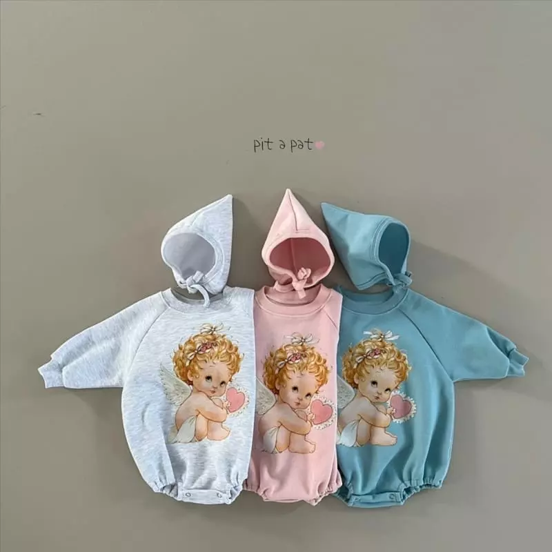 Pitapat - Korean Baby Fashion - #babyoninstagram - Baby Angel Bodysuit - 2