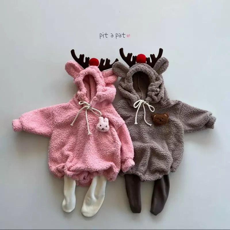 Pitapat - Korean Baby Fashion - #babyoninstagram - Rudolf Bhoody Bodysuit - 7