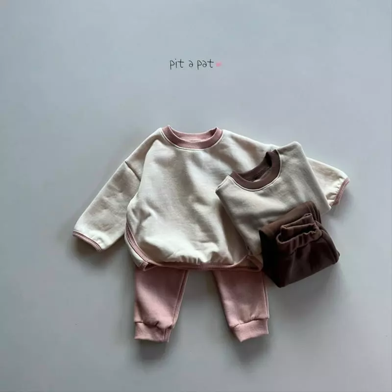 Pitapat - Korean Baby Fashion - #babyoninstagram - Acorn Top Bottom Set - 2
