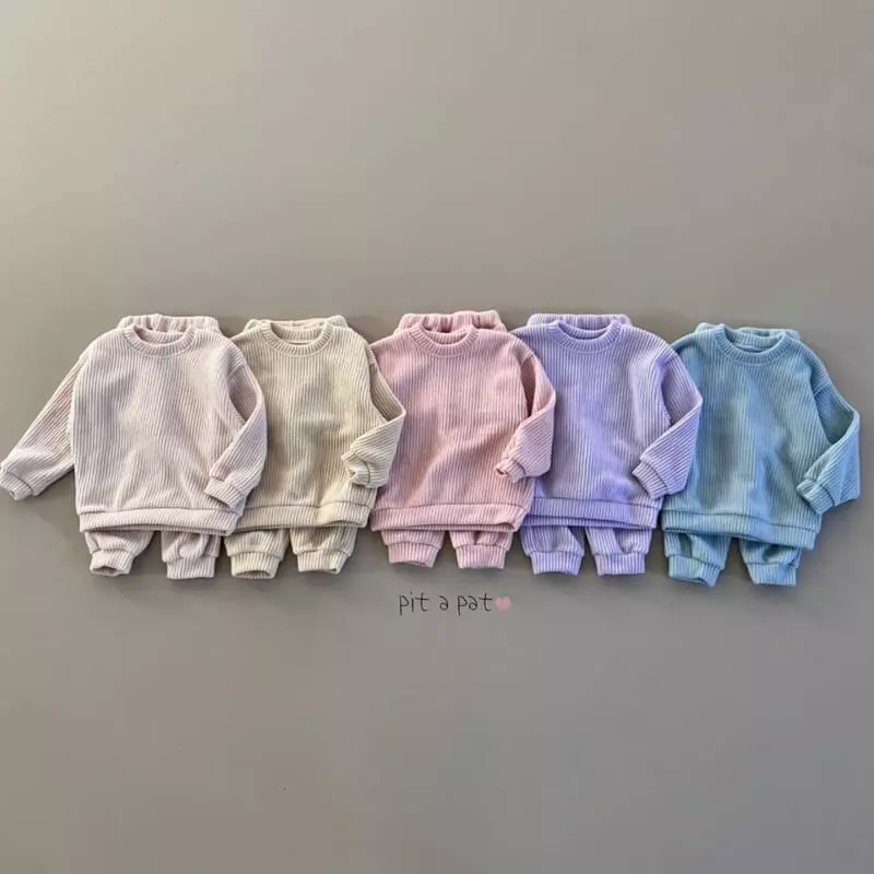 Pitapat - Korean Baby Fashion - #babyootd - Cloud Knit Top Bottom Set - 7