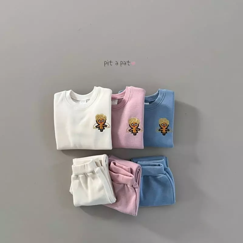 Pitapat - Korean Baby Fashion - #babyootd - Angel Top Bottom Set - 5