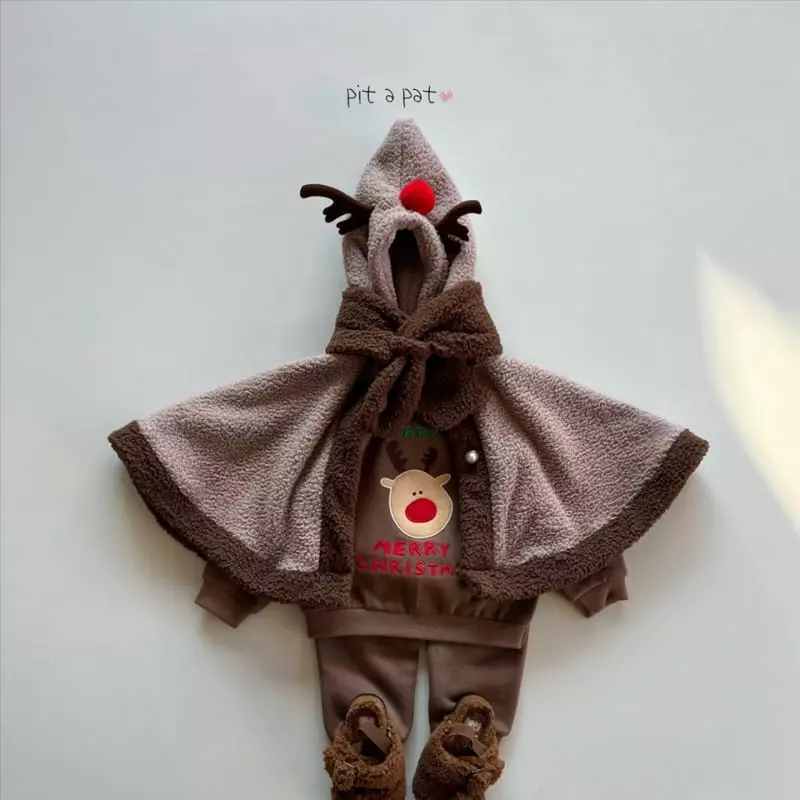 Pitapat - Korean Baby Fashion - #babyootd - Rudolf Cape - 10