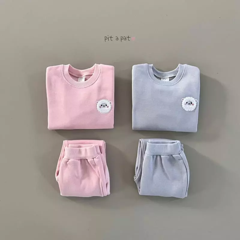 Pitapat - Korean Baby Fashion - #babyoutfit - Baby Fleece Top Bottom Set - 5