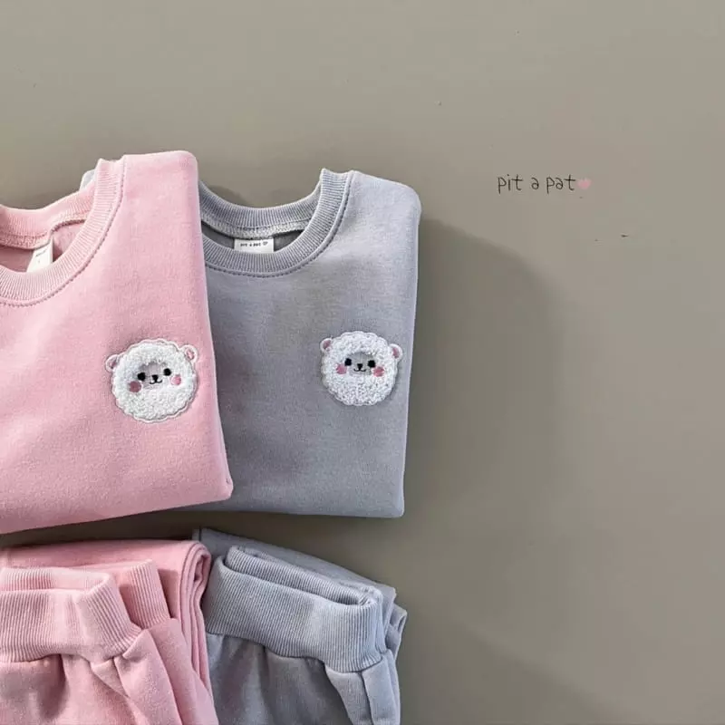 Pitapat - Korean Baby Fashion - #babyoutfit - Baby Fleece Top Bottom Set - 6