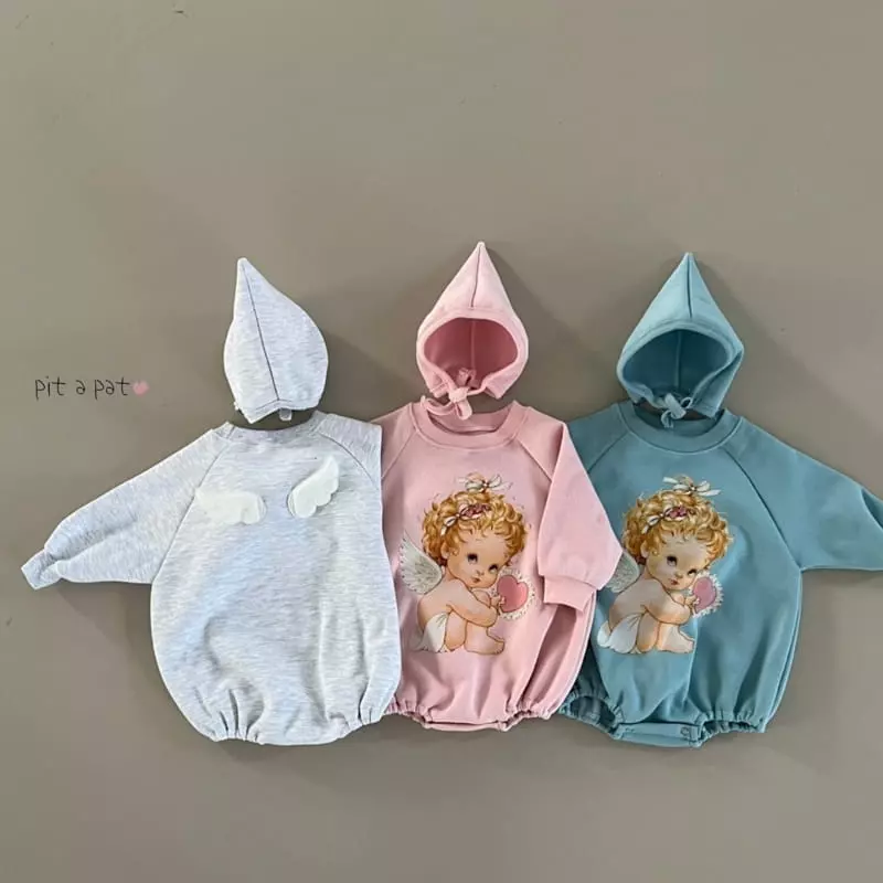 Pitapat - Korean Baby Fashion - #babyoutfit - Baby Angel Bodysuit - 5