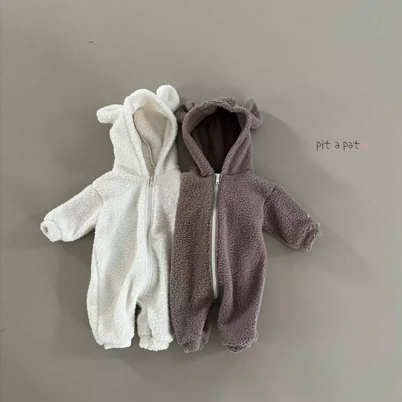 Pitapat - Korean Baby Fashion - #babyoutfit - Bbogle Bear Bodysuit - 6