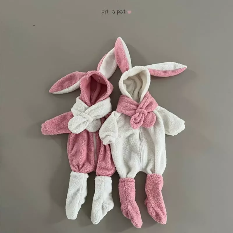 Pitapat - Korean Baby Fashion - #babyoutfit - Barnie Bboshong Bodysuit - 6