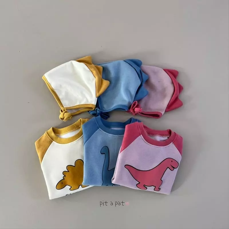 Pitapat - Korean Baby Fashion - #babyoutfit - Dino Fleece Bodysuit - 4