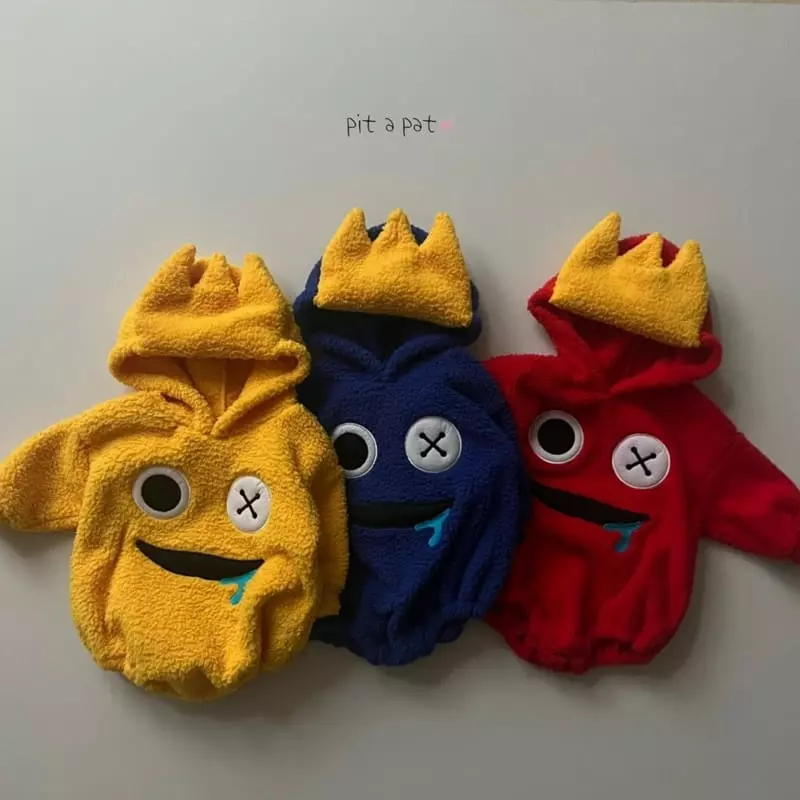 Pitapat - Korean Baby Fashion - #babyoutfit - Rainbow Hoody Bodysuit