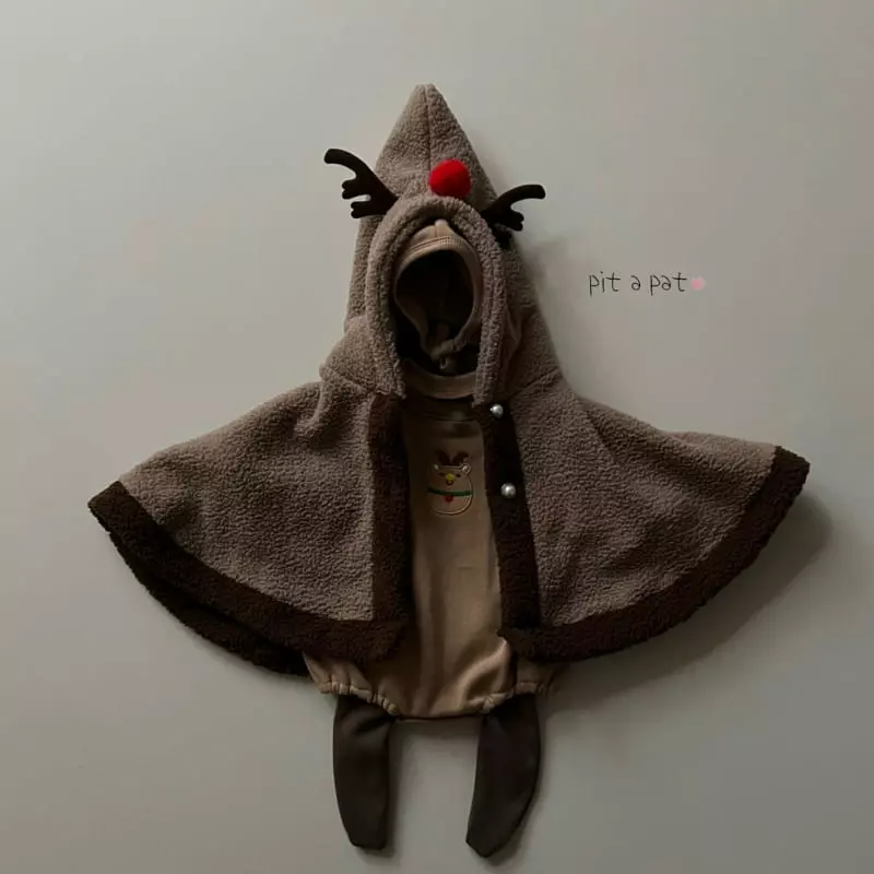Pitapat - Korean Baby Fashion - #babyoutfit - Rudolf Cape - 11