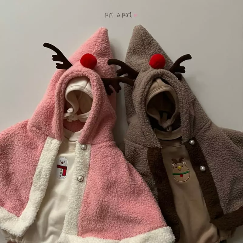 Pitapat - Korean Baby Fashion - #babyoutfit - Rudolf Cape - 12
