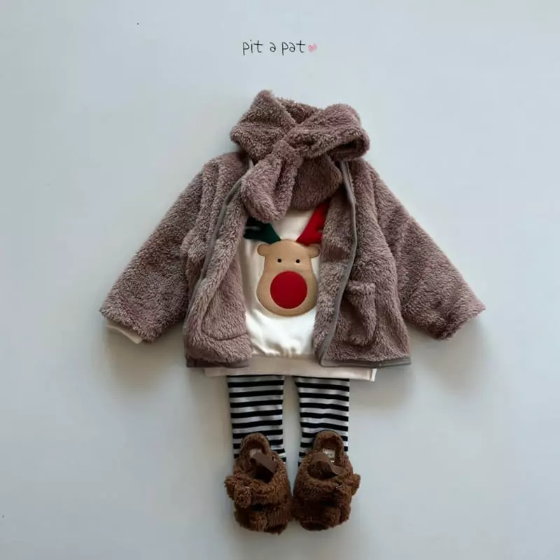 Pitapat - Korean Baby Fashion - #babyoutfit - Color Fleece Sweatshirt - 8