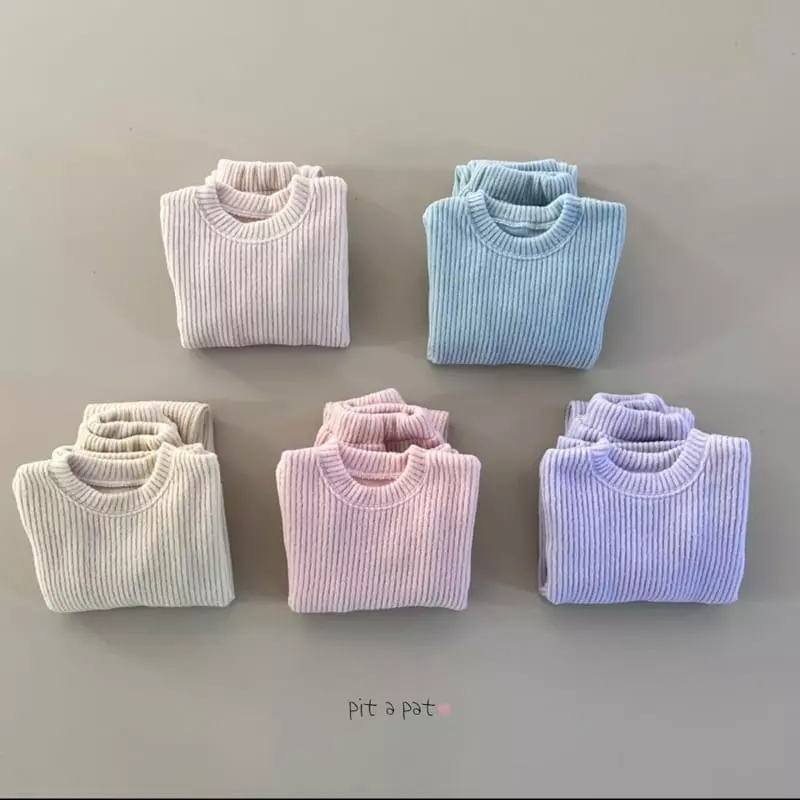 Pitapat - Korean Baby Fashion - #babywear - Cloud Knit Top Bottom Set - 10