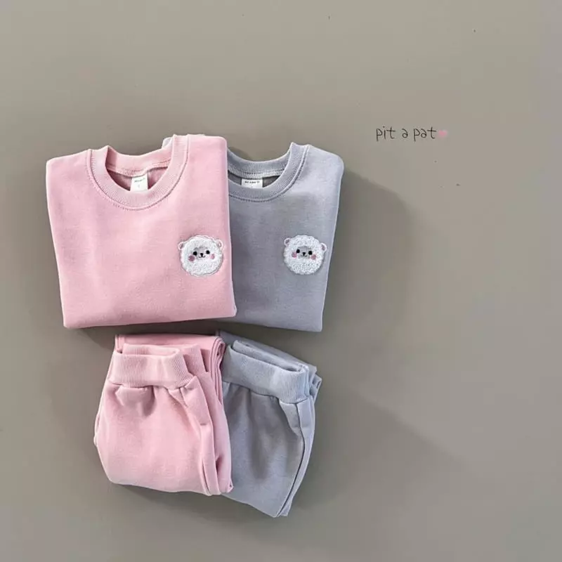 Pitapat - Korean Baby Fashion - #babywear - Baby Fleece Top Bottom Set - 7