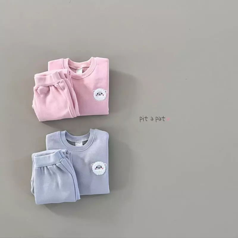 Pitapat - Korean Baby Fashion - #onlinebabyboutique - Baby Fleece Top Bottom Set - 8