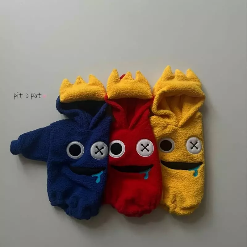 Pitapat - Korean Baby Fashion - #babywear - Rainbow Hoody Bodysuit - 4