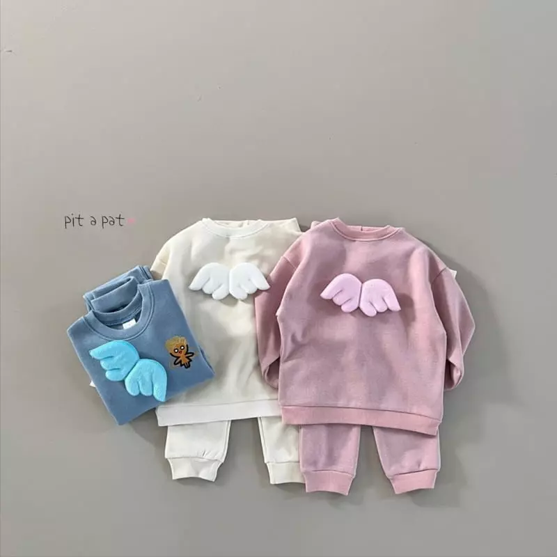 Pitapat - Korean Baby Fashion - #onlinebabyshop - Angel Top Bottom Set - 10
