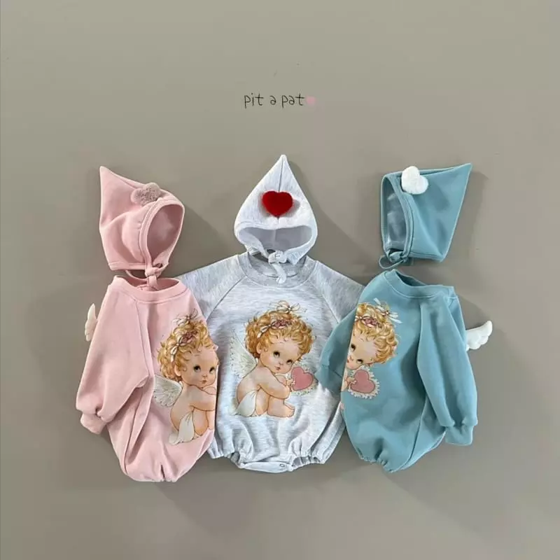 Pitapat - Korean Baby Fashion - #onlinebabyshop - Baby Angel Bodysuit - 8