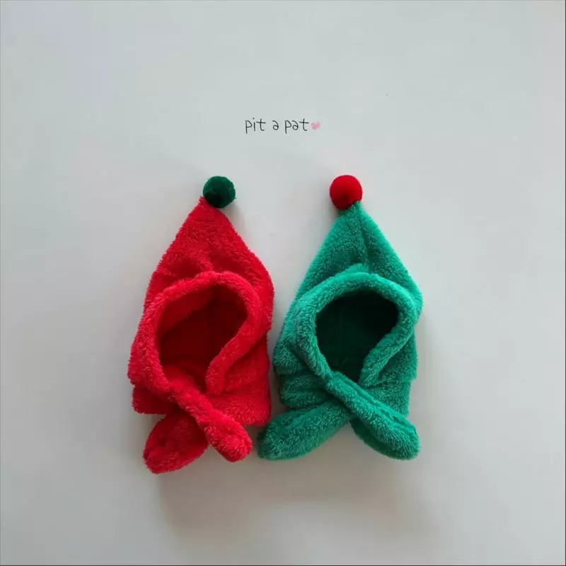 Pitapat - Korean Baby Fashion - #onlinebabyshop - Santa Hoody Neck Warmer - 2