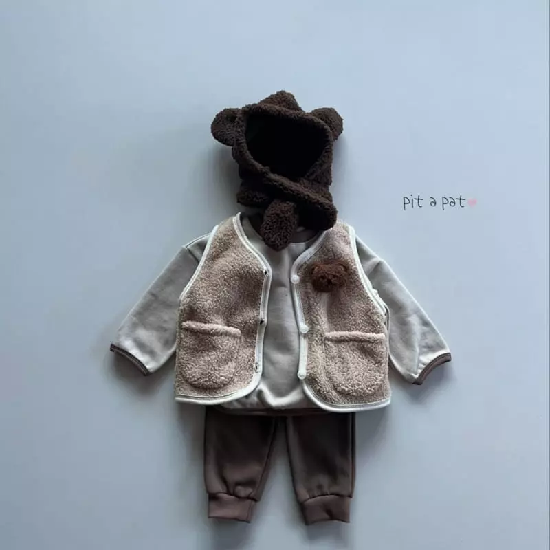 Pitapat - Korean Baby Fashion - #onlinebabyshop - Acorn Top Bottom Set - 8