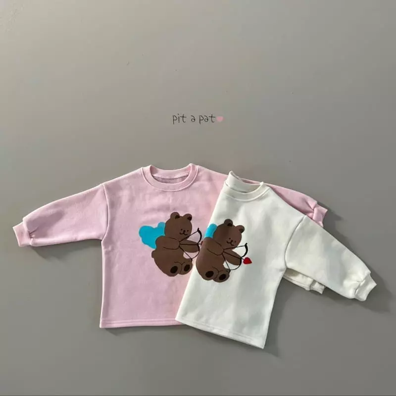 Pitapat - Korean Children Fashion - #childofig - Angel Bear Sweatshirt - 2