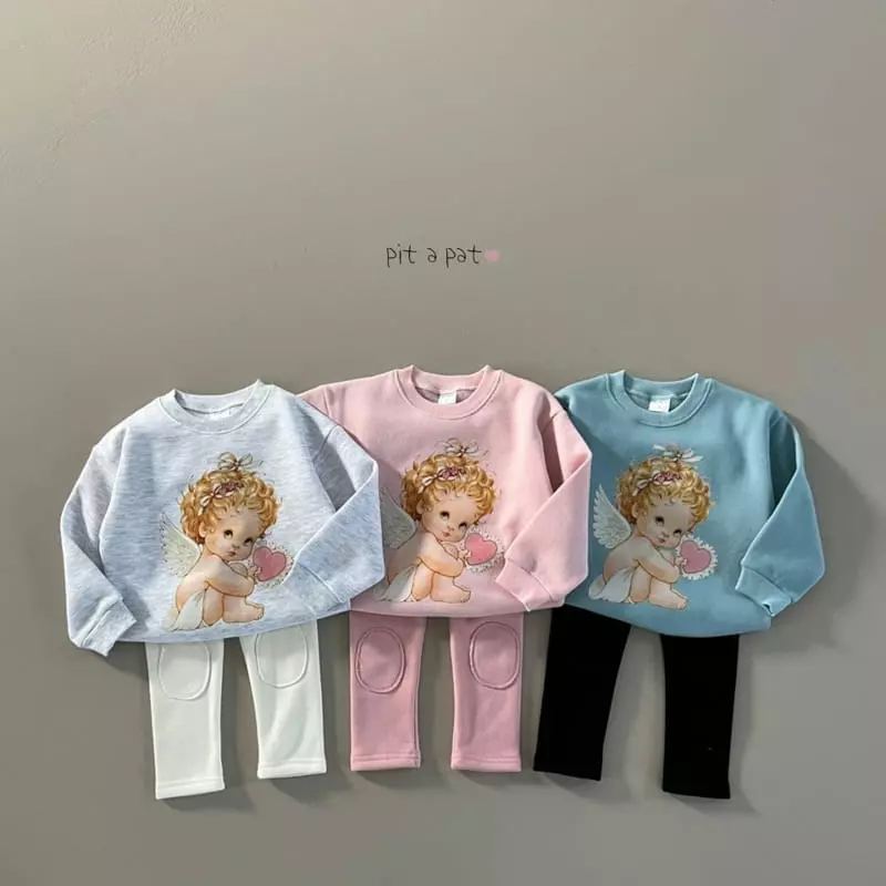 Pitapat - Korean Children Fashion - #discoveringself - Heart Angel Sweatshirt - 8