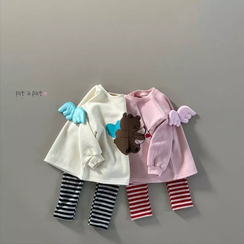 Pitapat - Korean Children Fashion - #fashionkids - Angel Bear Sweatshirt - 7