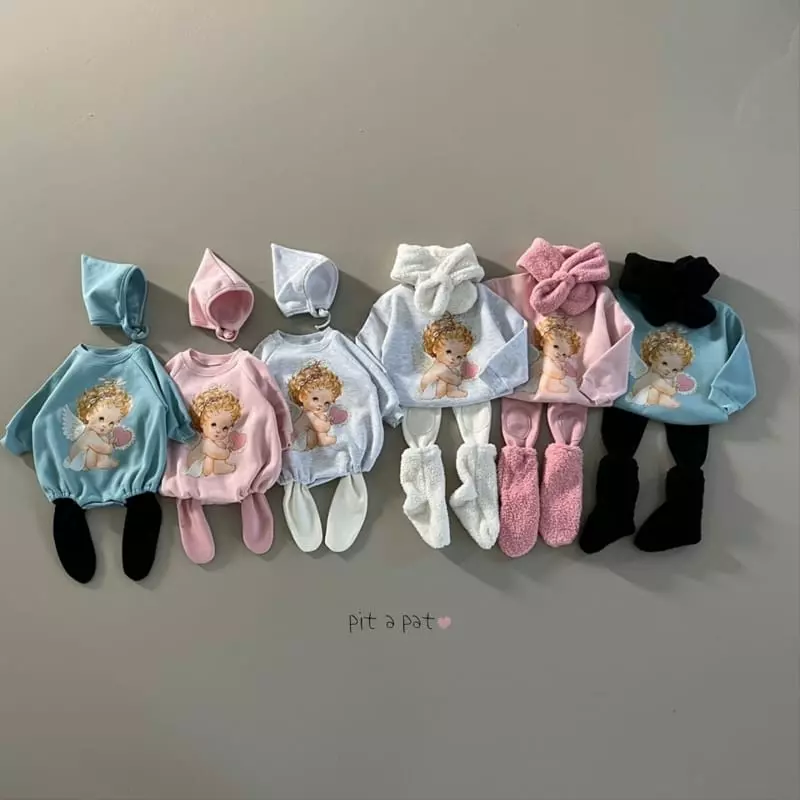 Pitapat - Korean Children Fashion - #kidsstore - Heart Angel Sweatshirt - 11