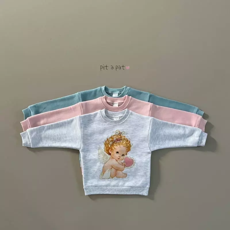 Pitapat - Korean Children Fashion - #magicofchildhood - Heart Angel Sweatshirt
