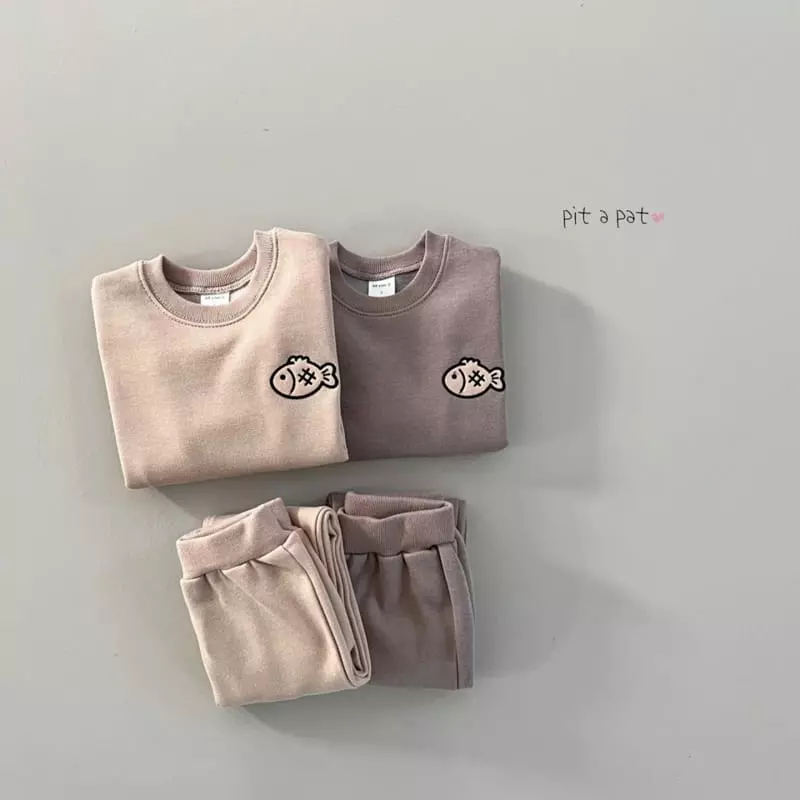 Pitapat - Korean Children Fashion - #prettylittlegirls - Bread Fleece Top Bottom Set - 5