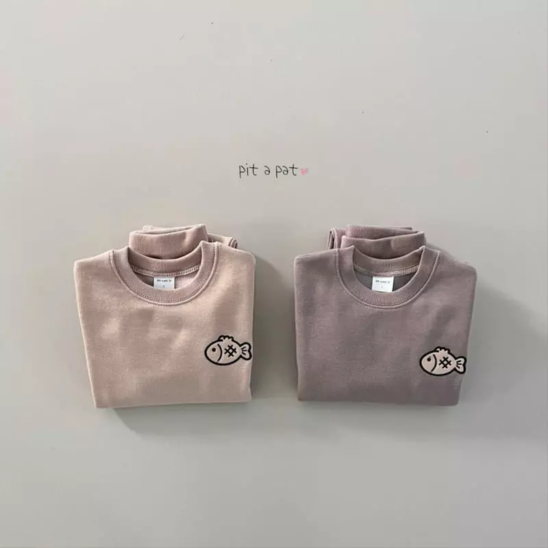 Pitapat - Korean Children Fashion - #toddlerclothing - Bread Fleece Top Bottom Set - 7