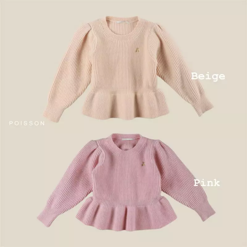 Poisson - Korean Children Fashion - #Kfashion4kids - Cherry Knit Tee