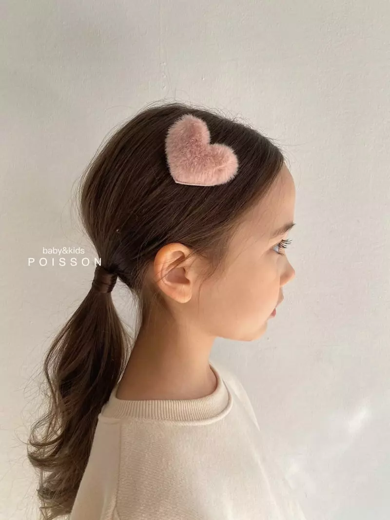 Poisson - Korean Children Fashion - #childofig - Mink Heart Pin - 12