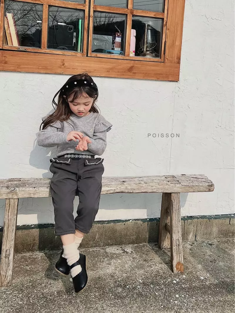 Poisson - Korean Children Fashion - #childofig - Cherry Frill Tee - 3