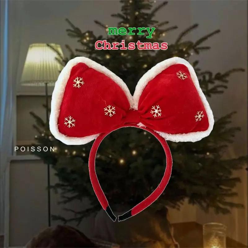 Poisson - Korean Children Fashion - #childofig - Christmas Ribbon Hairband