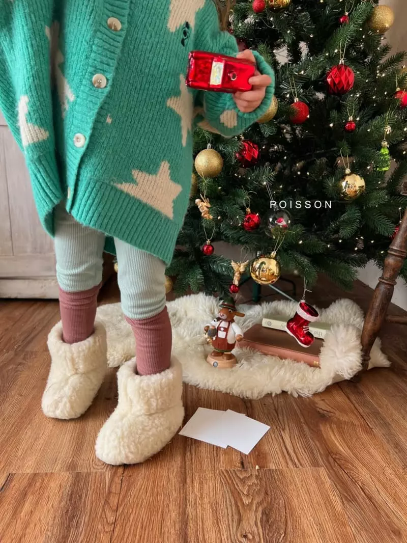 Poisson - Korean Children Fashion - #childofig - Winter Embroidery Leggings - 8