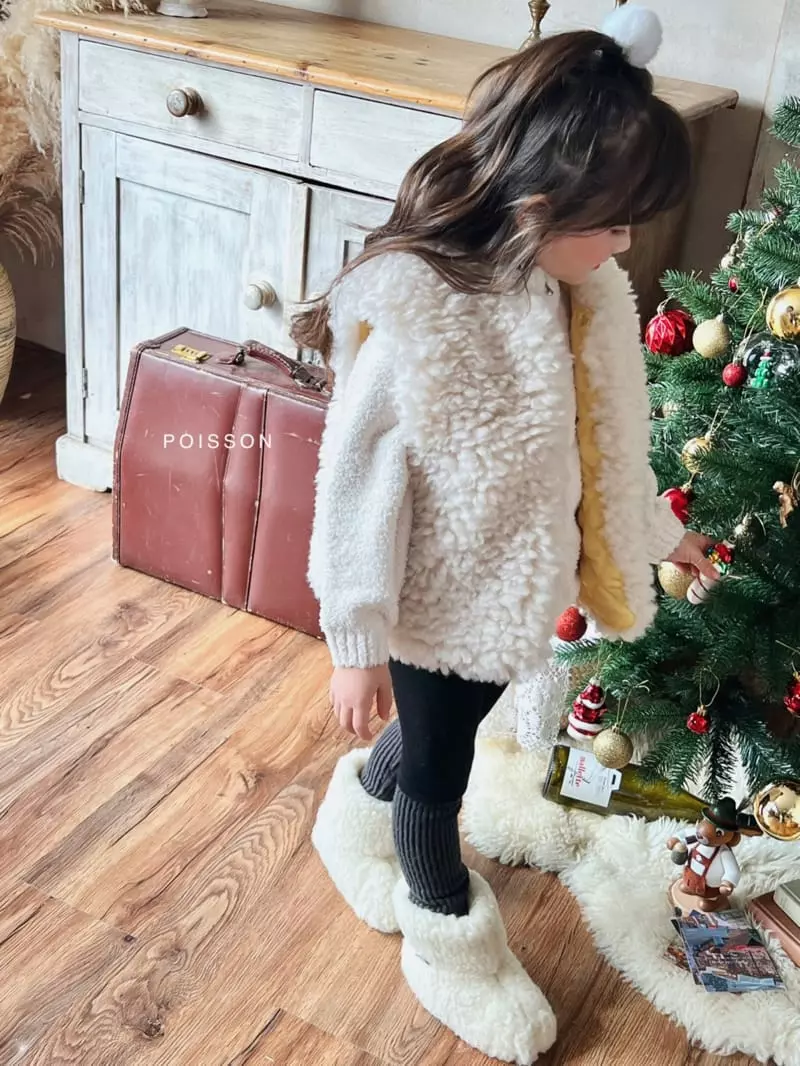Poisson - Korean Children Fashion - #childrensboutique - Half Zip-up Knit Tee - 6