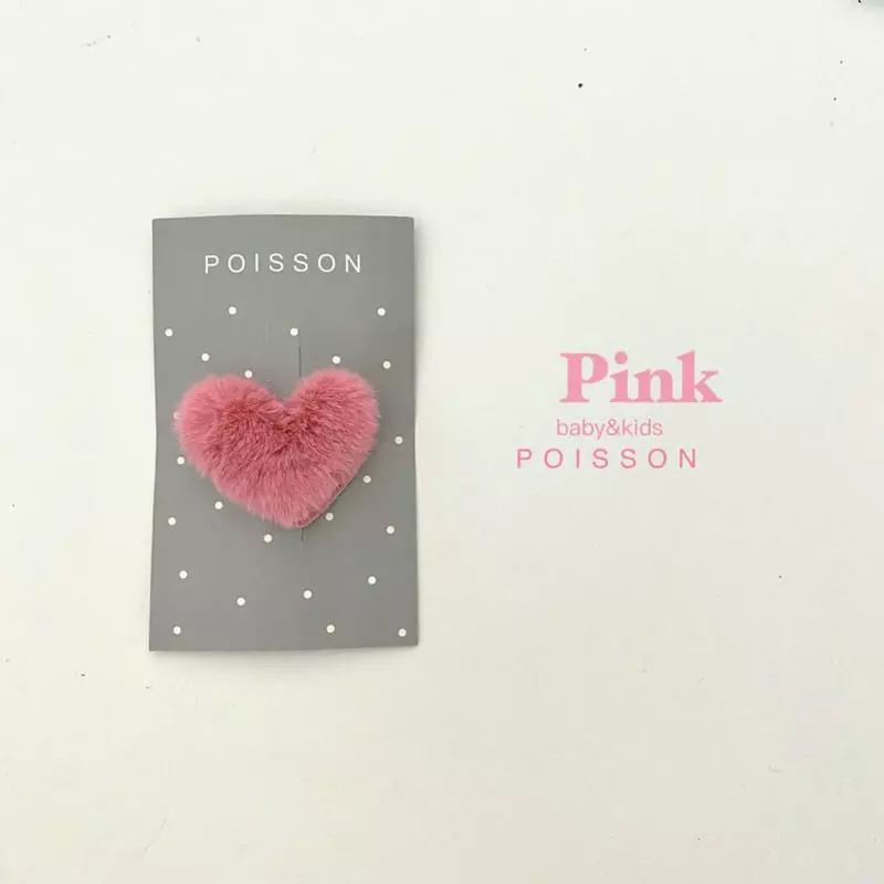 Poisson - Korean Children Fashion - #designkidswear - Mink Heart Pin