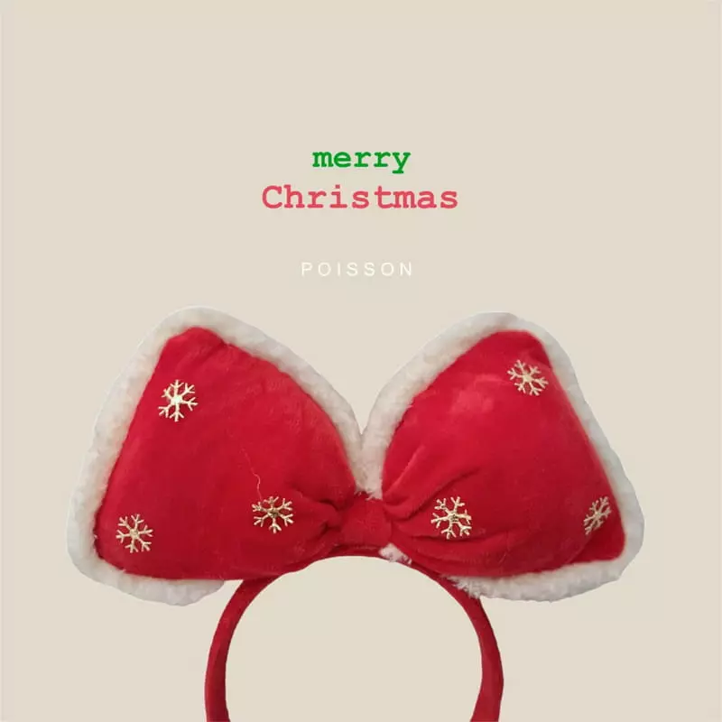 Poisson - Korean Children Fashion - #designkidswear - Christmas Ribbon Hairband - 3