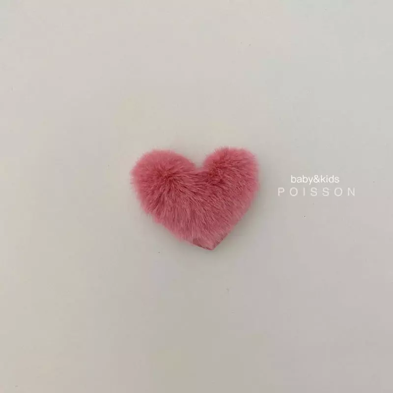 Poisson - Korean Children Fashion - #discoveringself - Mink Heart Pin - 2