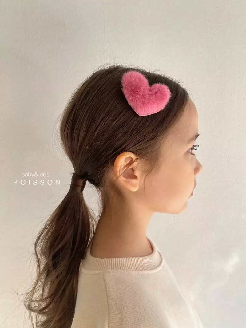 Poisson - Korean Children Fashion - #fashionkids - Mink Heart Pin - 3