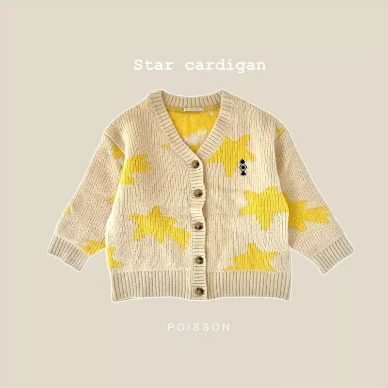 Poisson - Korean Children Fashion - #fashionkids - Star Cardigan - 3
